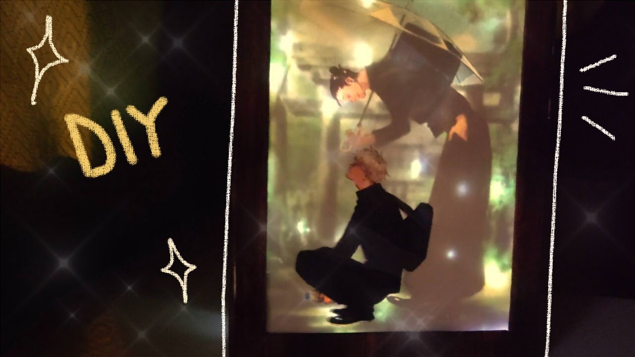 CÓMO HACER EL CUADRO LED VIRAL DE TIKTOK 🌙 Suguru & Satoru 💔 // ANIME DIY
