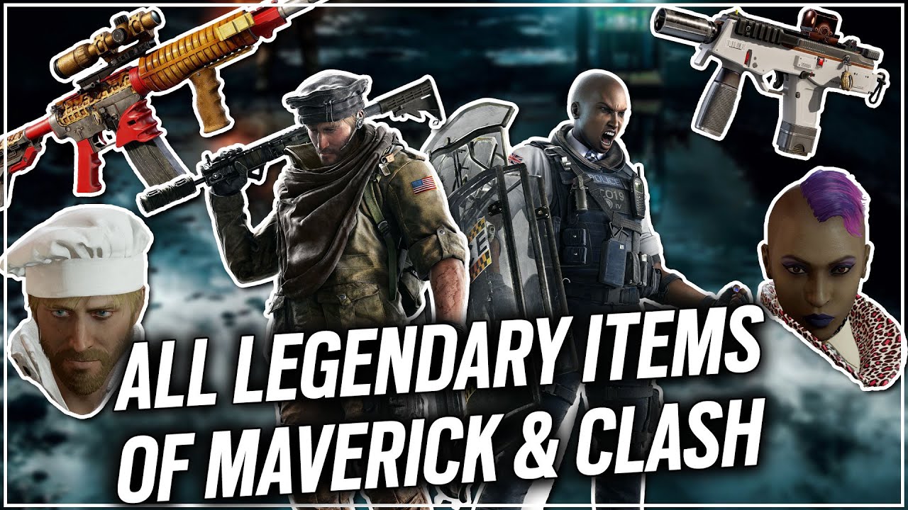All Legendary Items of Maverick and Clash - Operation Grim Sky - Rainbow Six Siege