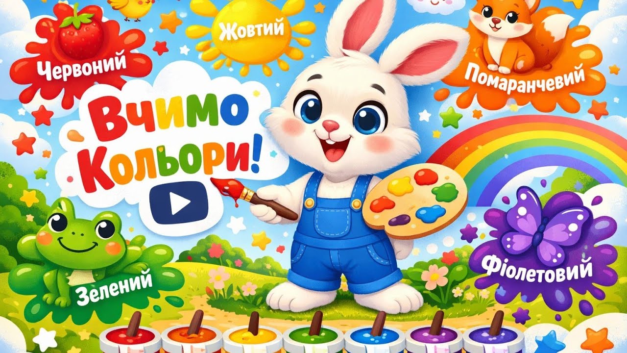 Якого кольору зайчик? Вчимо кольори для дітей! #colors #funnyvideo 