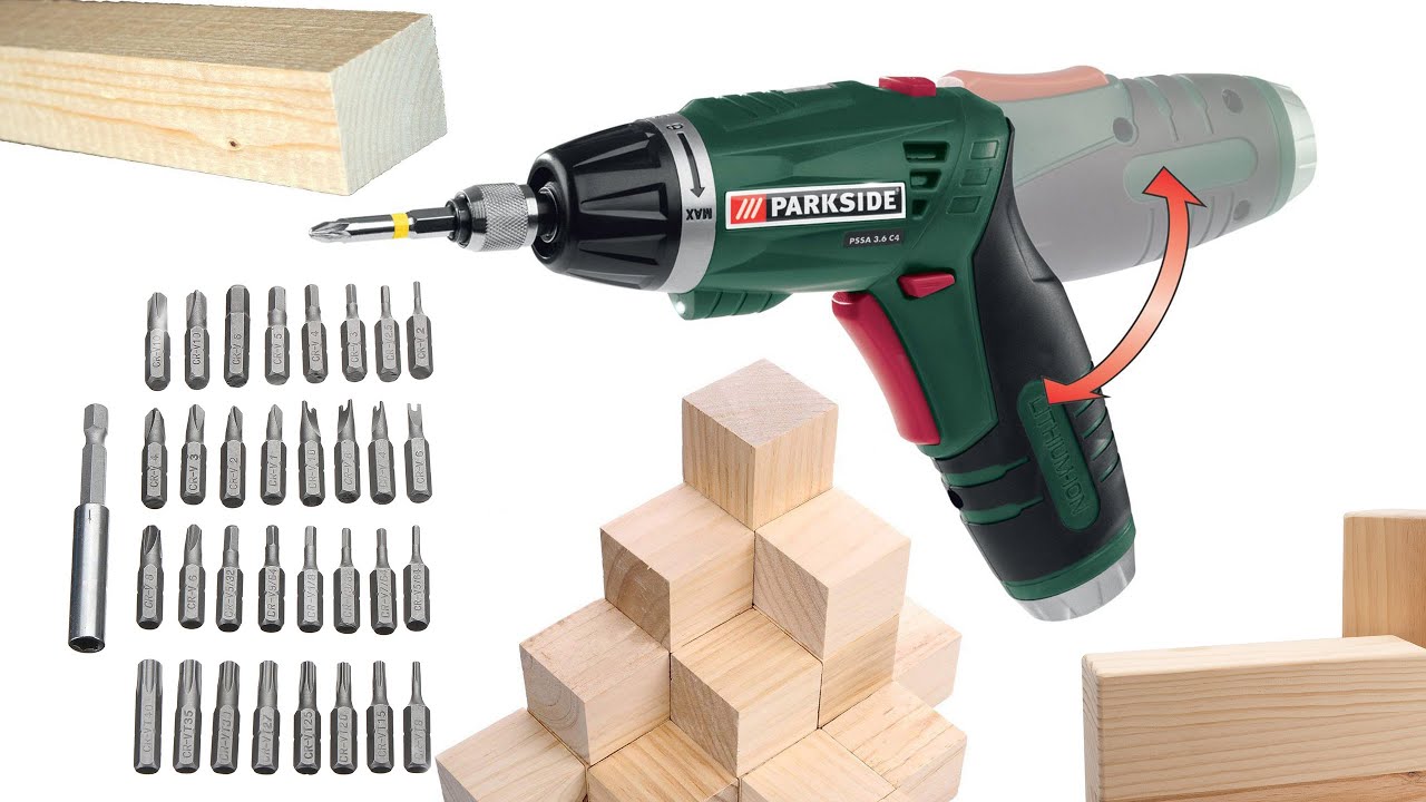 Parkside Cordless Screwdriver PSSA 3.6 C4 Unboxing