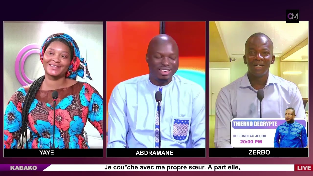 OMLIVE :#KABAKO / Je cou*che avec ma propre sœur. À part elle, les autres femmes sont des ob*jets.