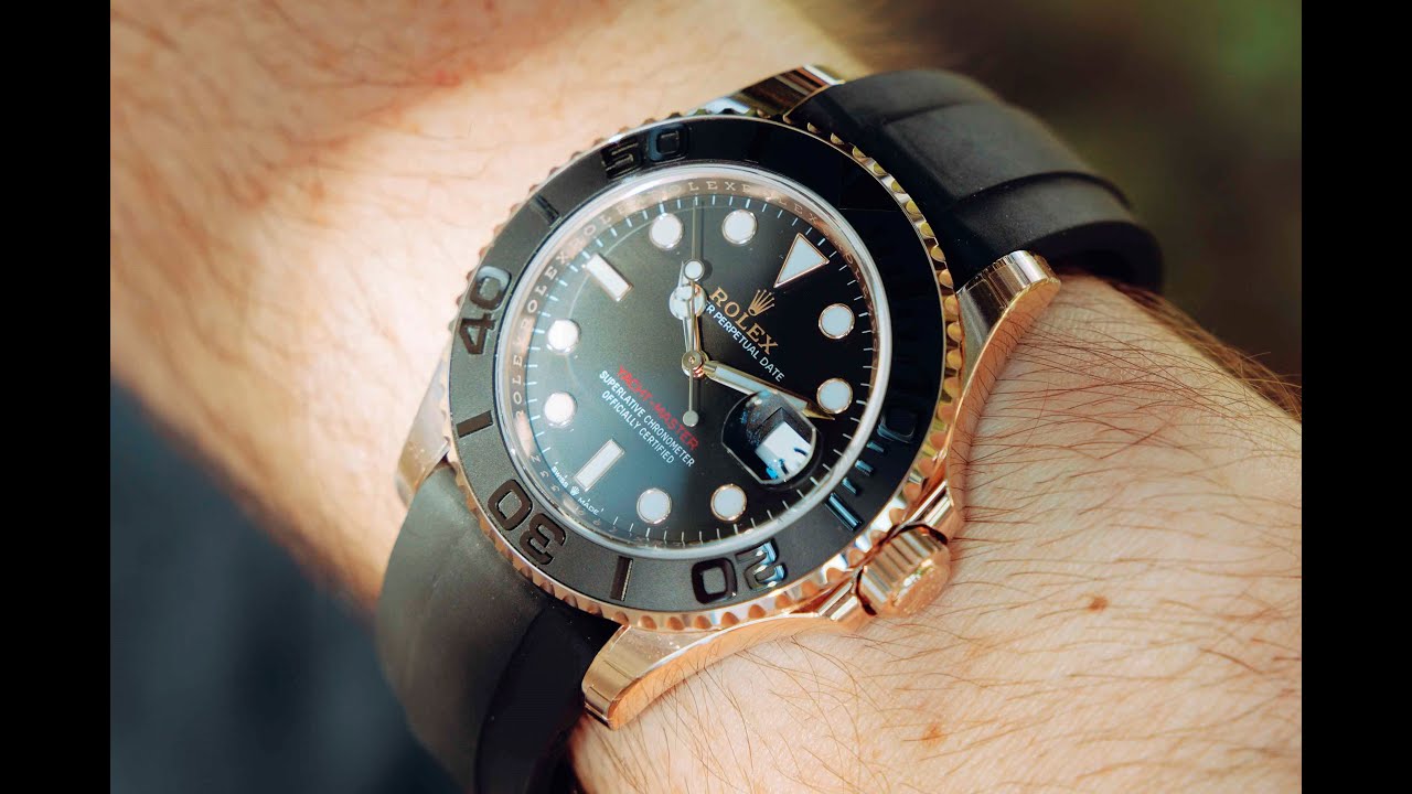 Обзор часов Rolex Everose Yacht Master 126655