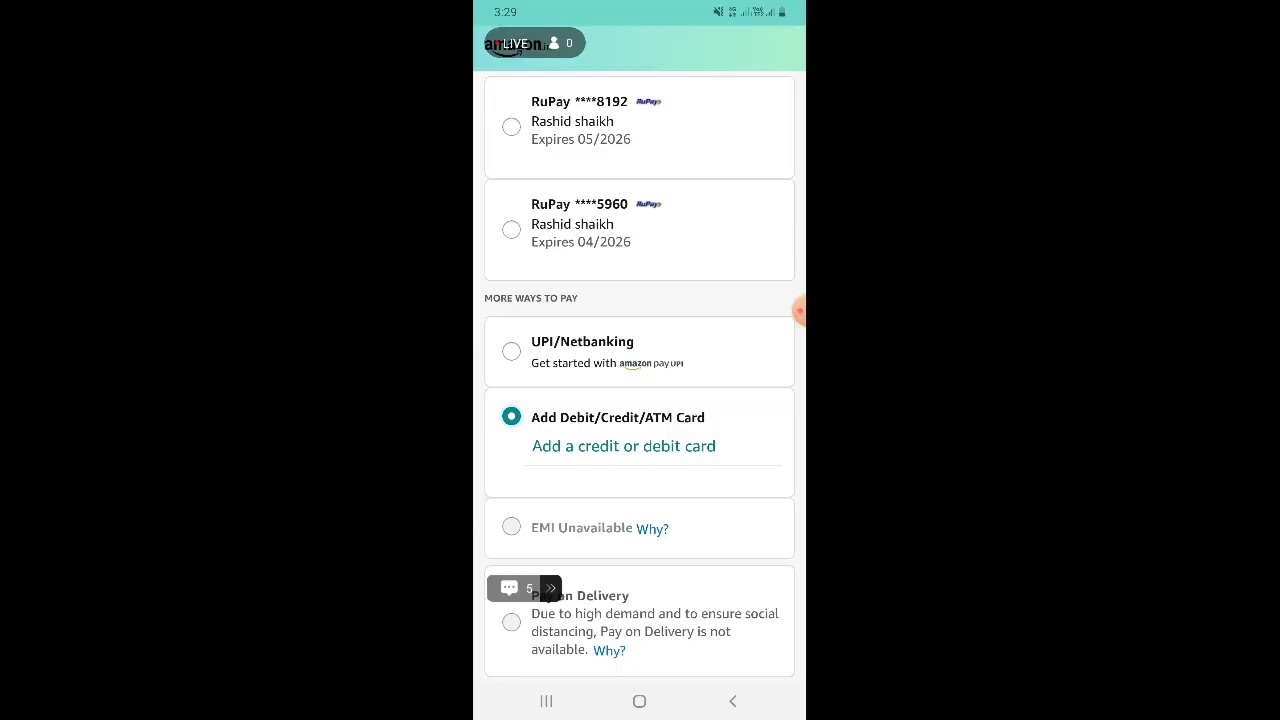 dhani card se live shopping kaise kare in hindi