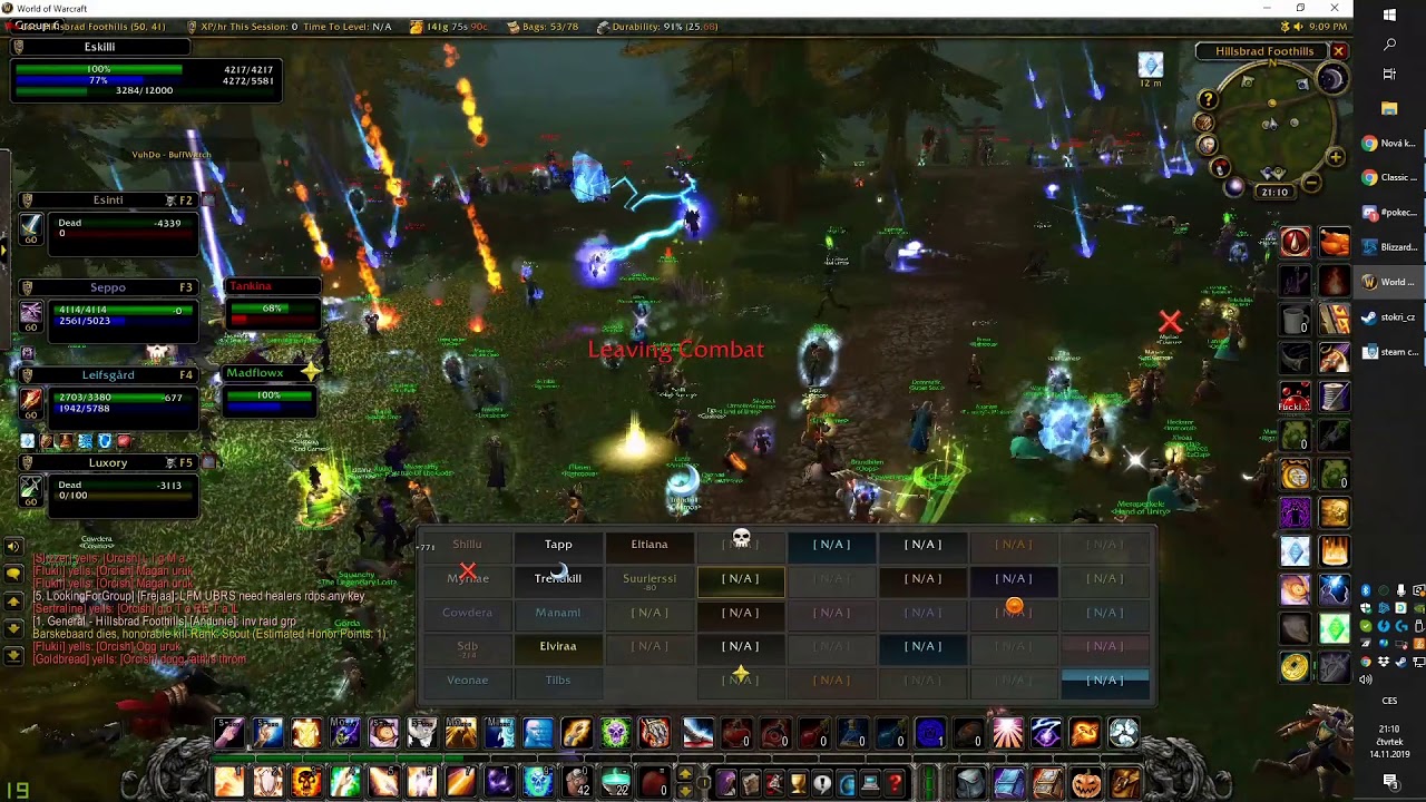Wow Classic - Bloodfang - Southshore - First Day of World PvP (Eskilli's shorties)