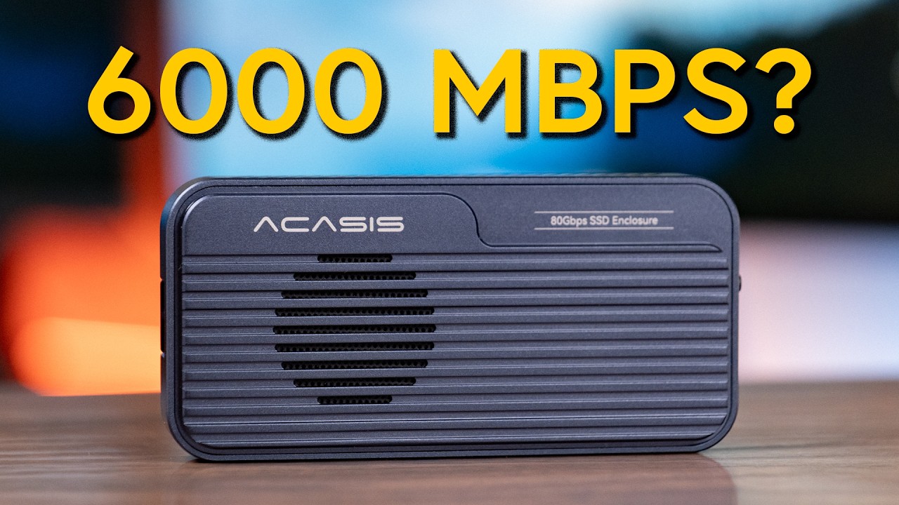 Fastest SSD Enclosure for Mac: Thunderbolt 5 Acasis TB501 Pro NVME Review
