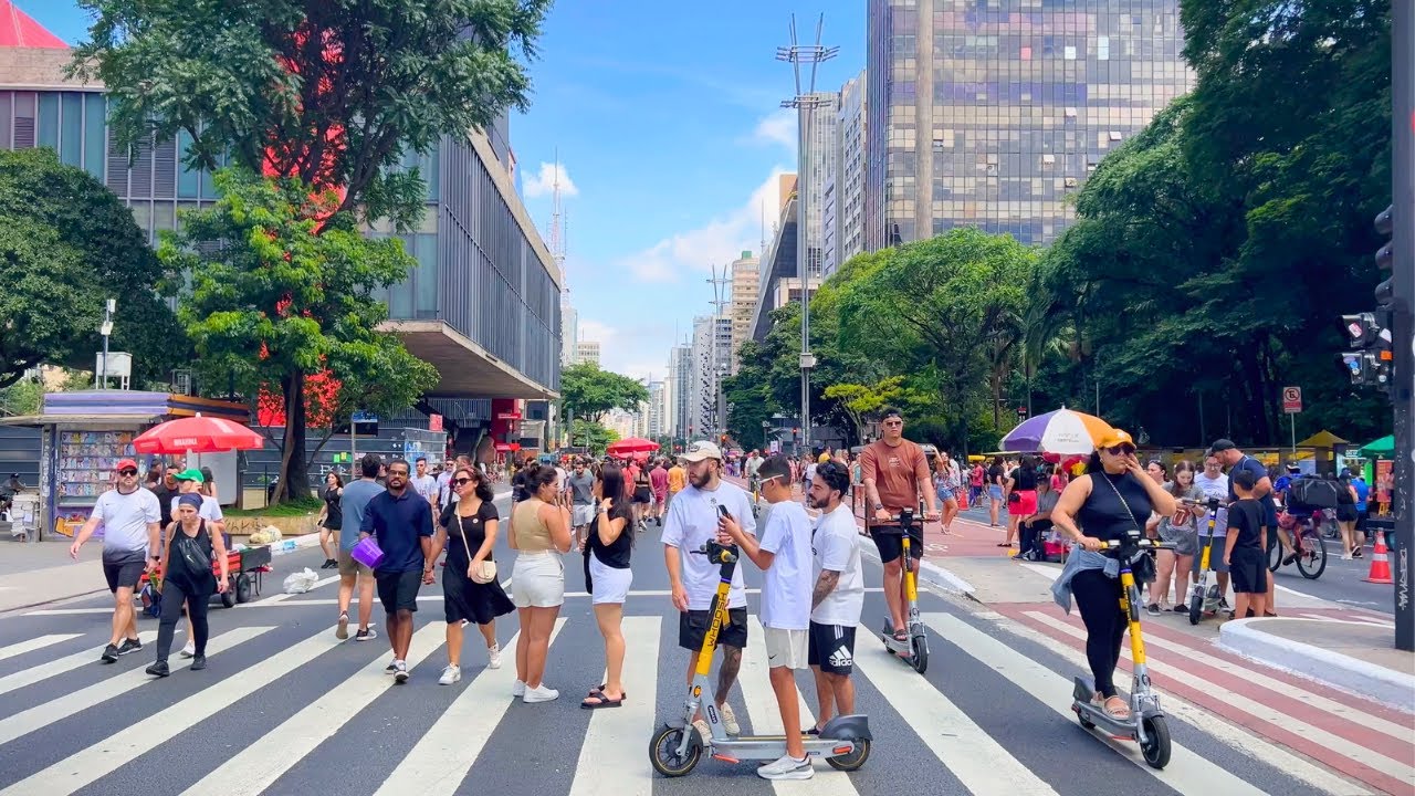AVENUE PAULISTA: SUNDAY WALKING ON THE MOST FAMOUS STREET IN BRAZIL - SÃO PAULO 【4K】 2025