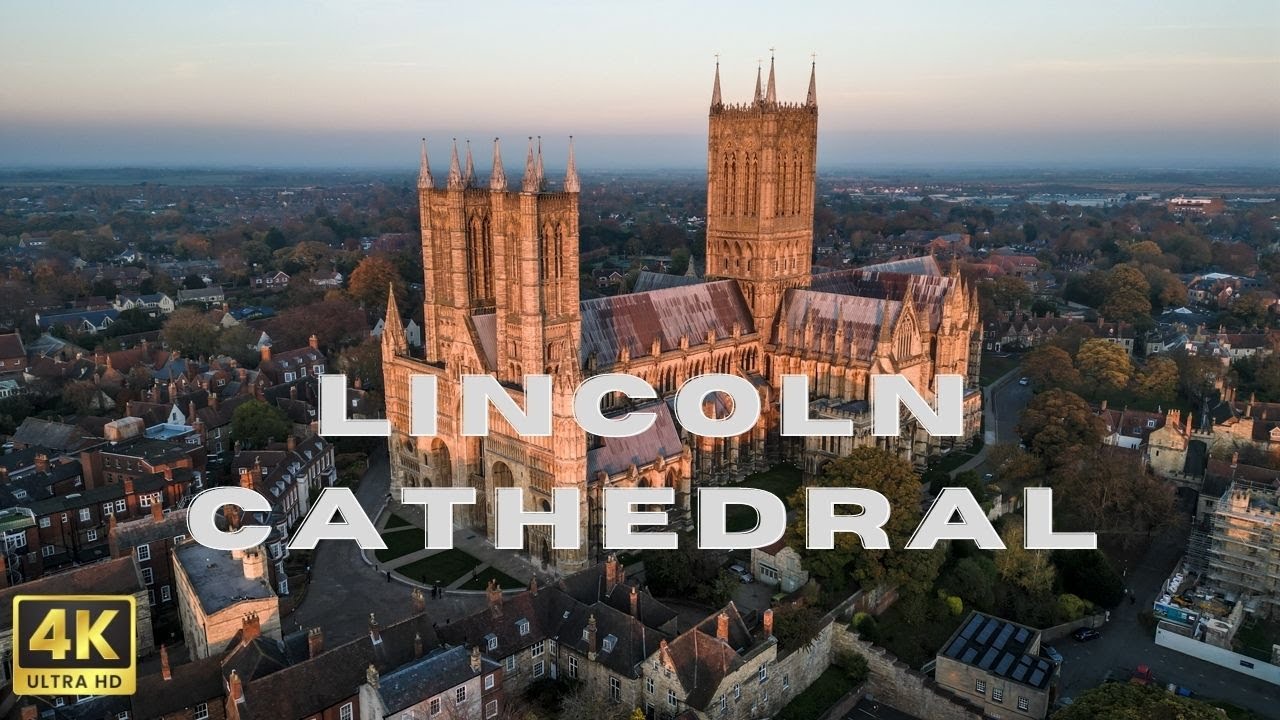 Lincoln Cathedral - 4K Stock Drone Footage