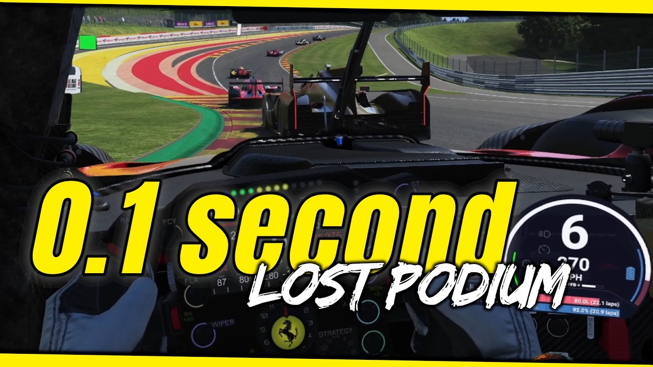 Heartbreak at Spa! | Lost the Podium by 0.1s! [LMU VR]