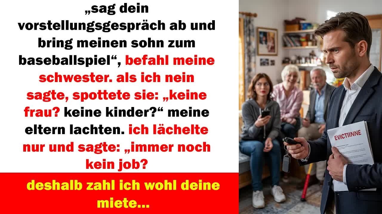 sie lachten über mich – bis ich sagte： „ich habe eure miete bezahlt… aber jetzt ist schluss “