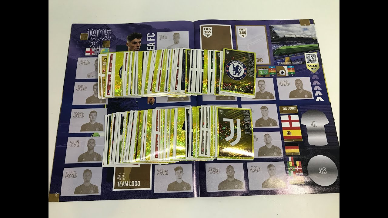 Клеим наклейки в журнал PANINI FIFA 365 2022. Часть 1