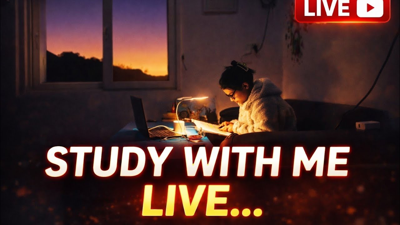 📚10hrs study with me Live 🔴