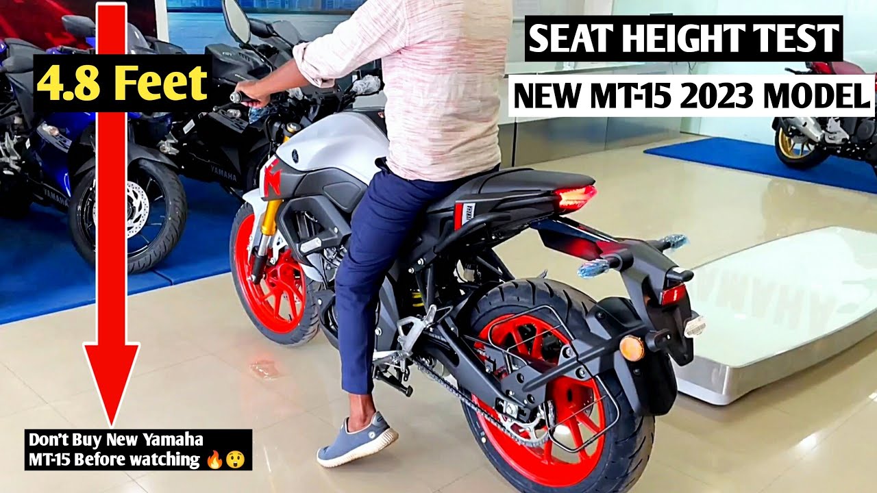 2023 New Yamaha MT-15 Seat Height Test 😱🔥 || Minimum Hight For New MT-15 2023 Model