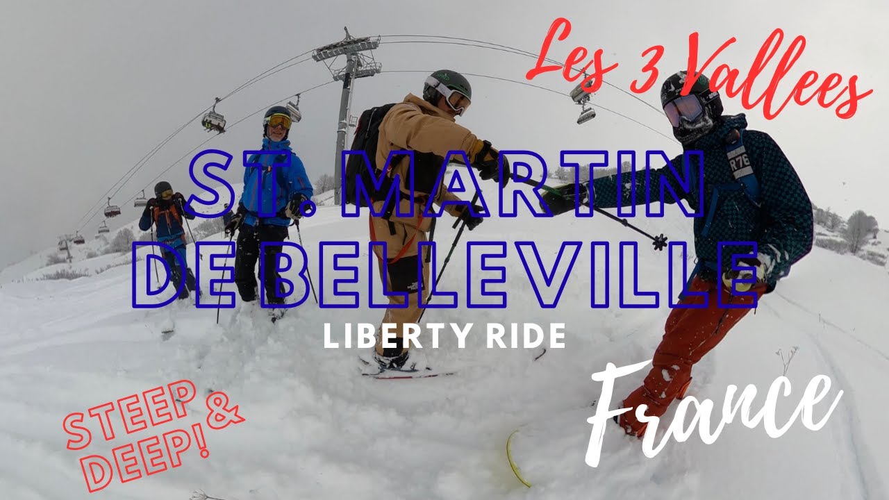 360 Cam Snowboarding Top to Bottom Liberty Ride Les 3 Vallees Powder Day Off-Piste