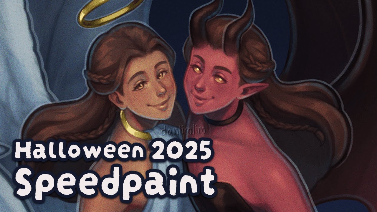 🎨🖌️ Draw With Me - 👼👿 Halloween 2025 - Clip Studio Paint Speedpaint