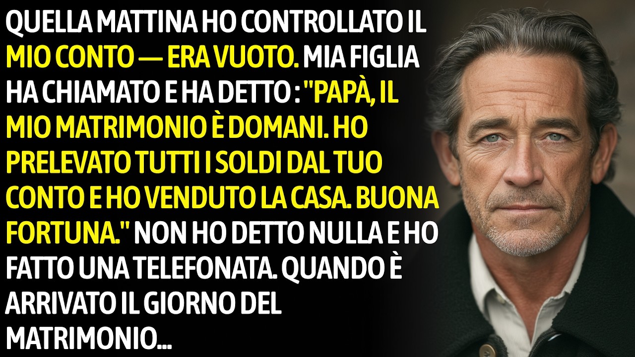Mia Figlia Ha Svuotato Il Mio Conto E Venduto Casa Per Le Nozze — Poi Scoprì Che Ero...