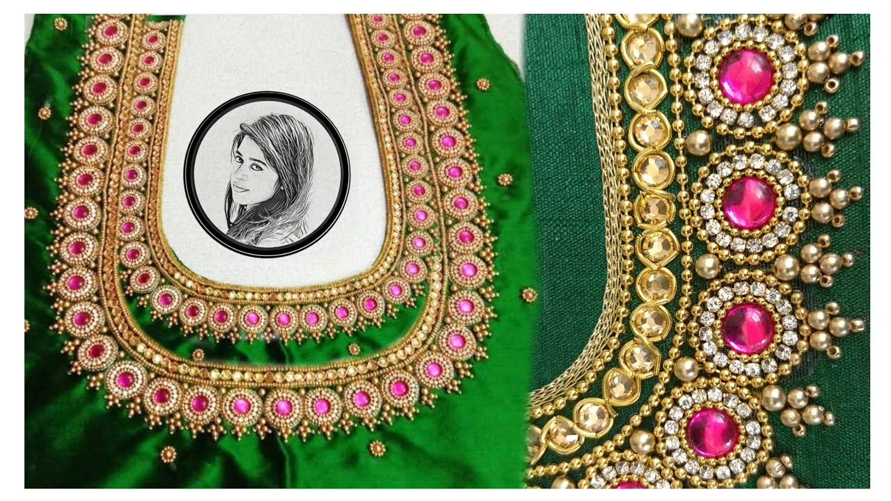 Maggam work with Normal Needle (Bridal Blouse Collection #3)