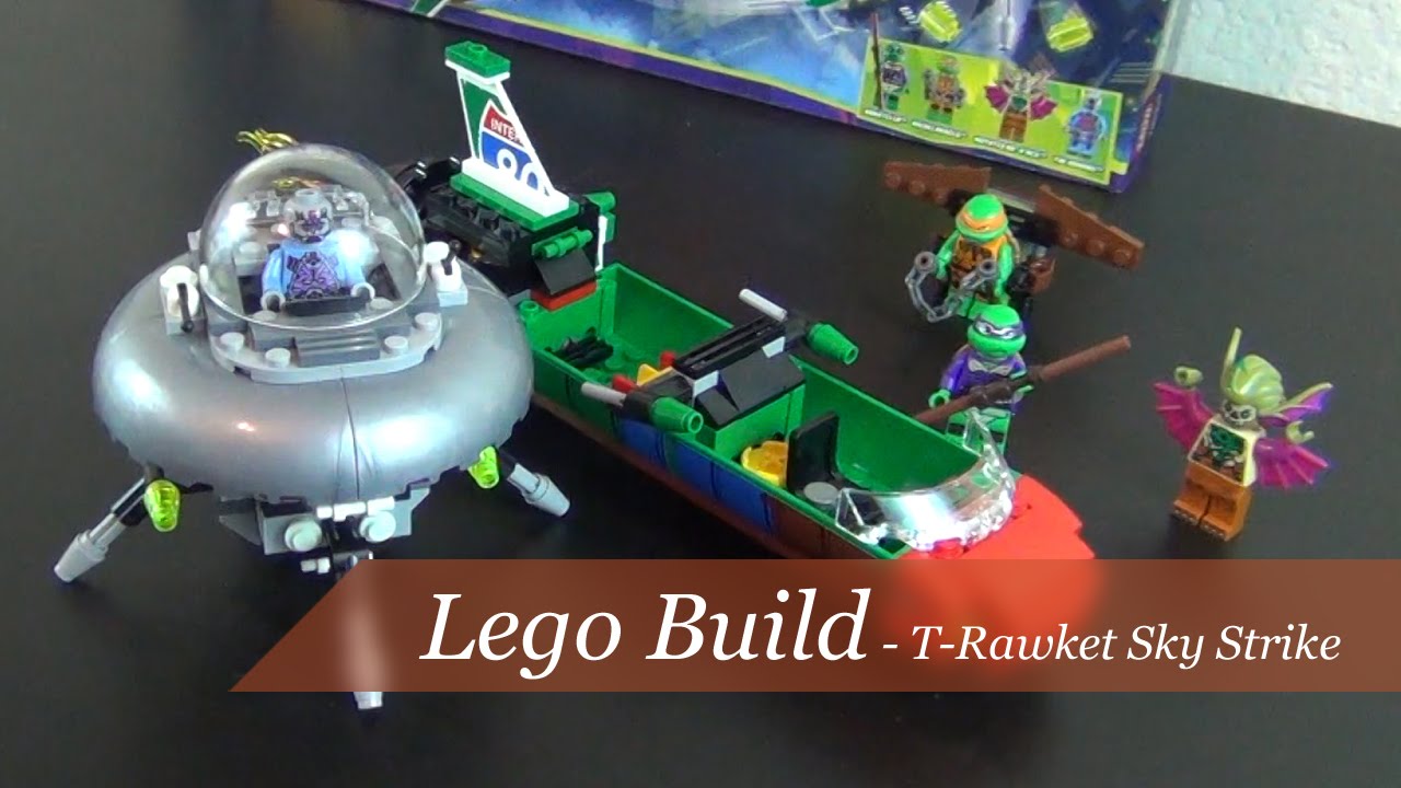 Let's Build - Lego Ninja Turtles T-Rawket Sky Strike Set #79120