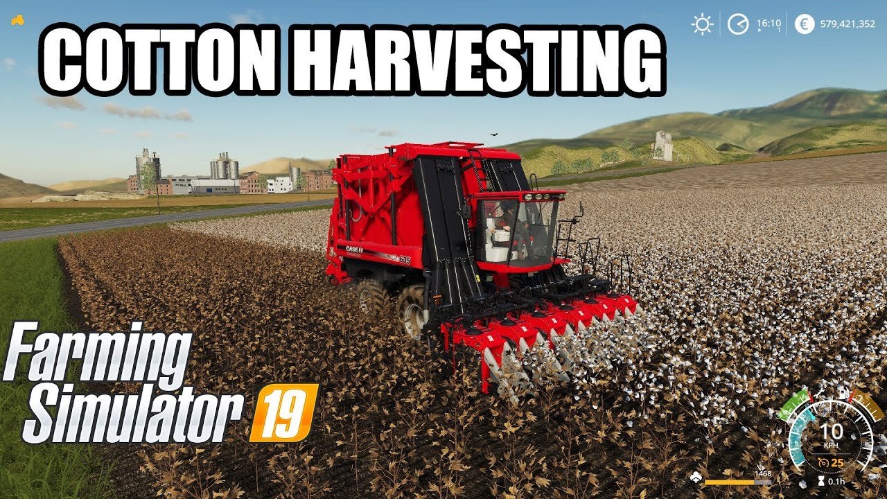 Farming Simulator 19 | COTTON HARVESTING & TRANSPORTING
