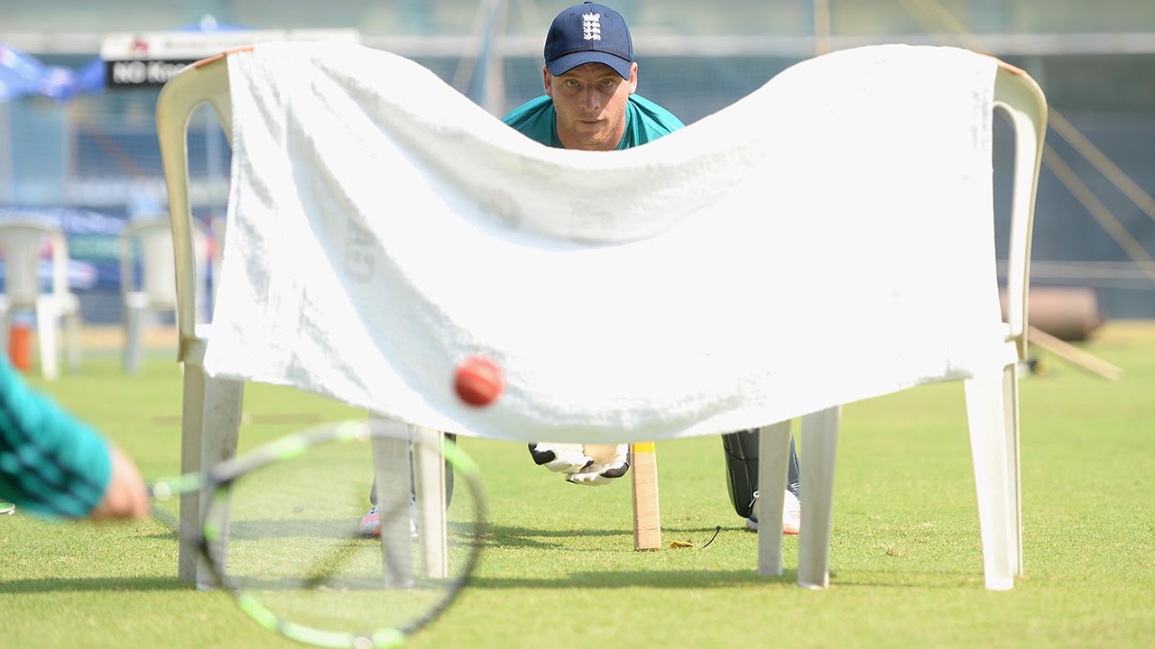 Tennis wicketkeeping drills with Jos Buttler