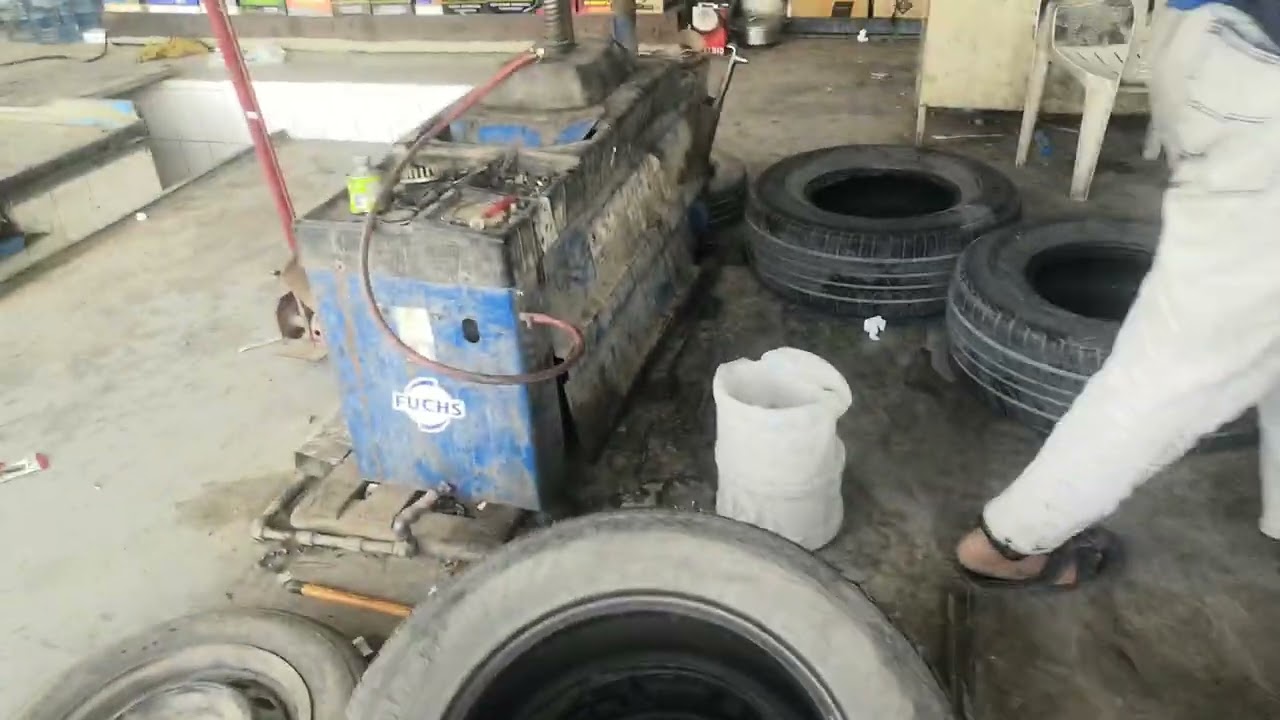 Saudi arabia Riyadh me car tire pumcher kaise banate hai