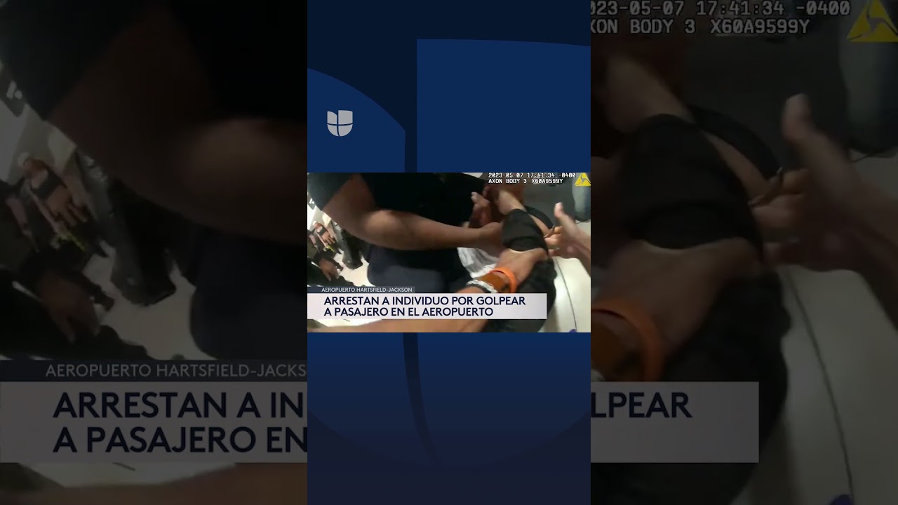 Arrestan a hombre que golpeó a un pasajero en aeropuerto de Atlanta