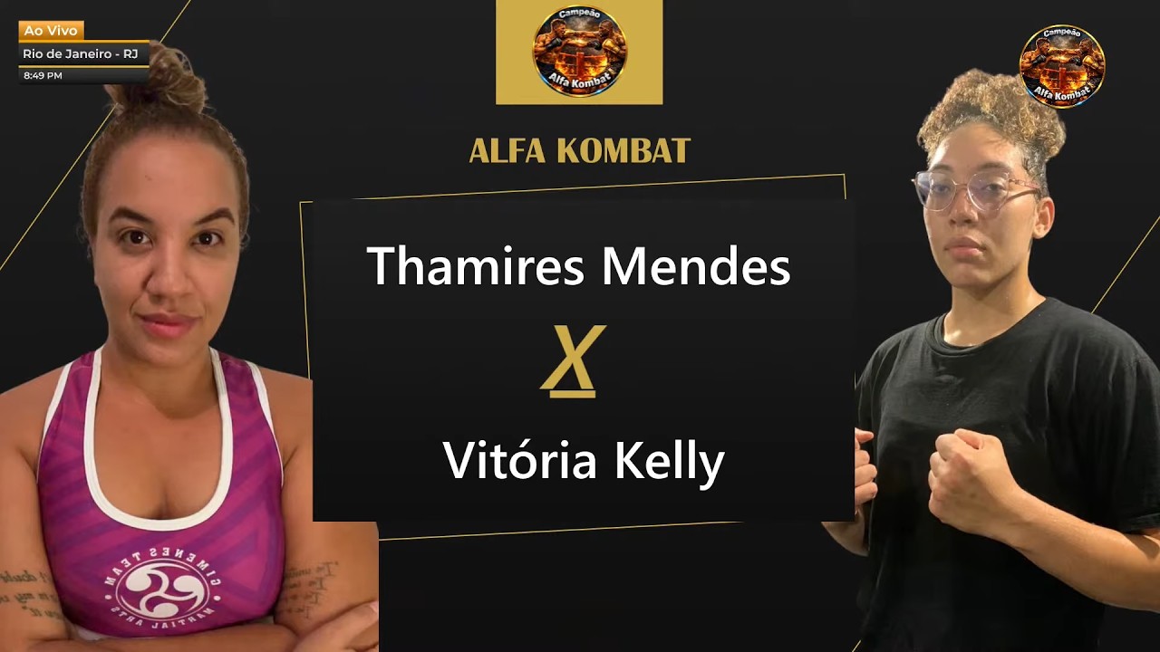 Alfa Kombat Kickboxing - Thamires Mendes x Vitória Kelly