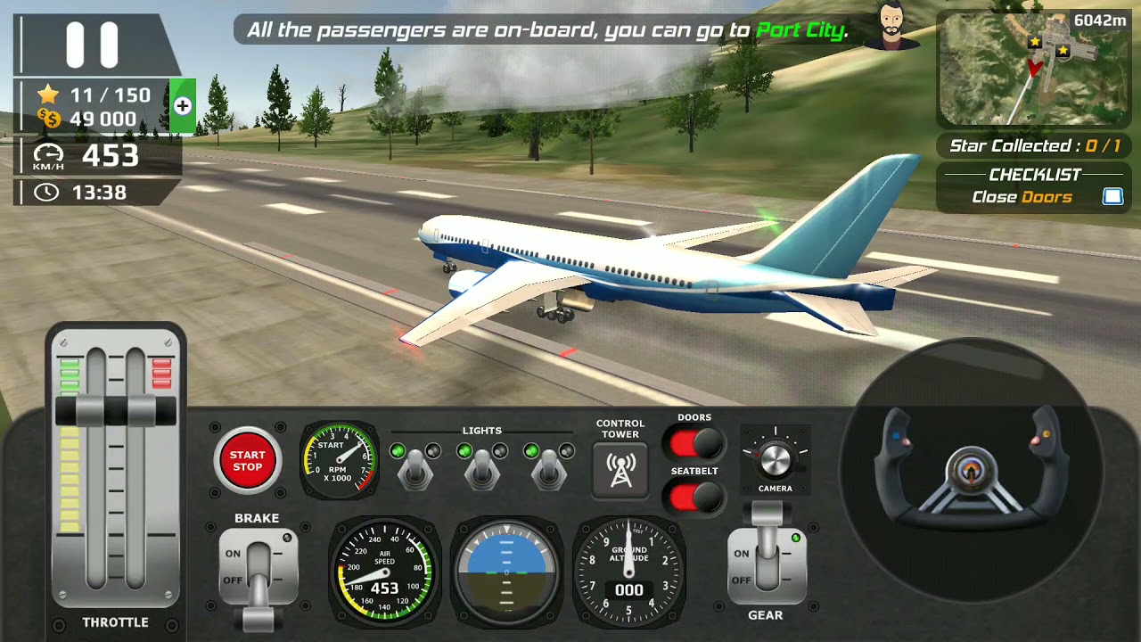 Airplane Flight Pilot Simulator 🚀 Plane Pilot Simulator / U&ccedil;ak oyunu u&ccedil;an araba Android Gameplay MNX