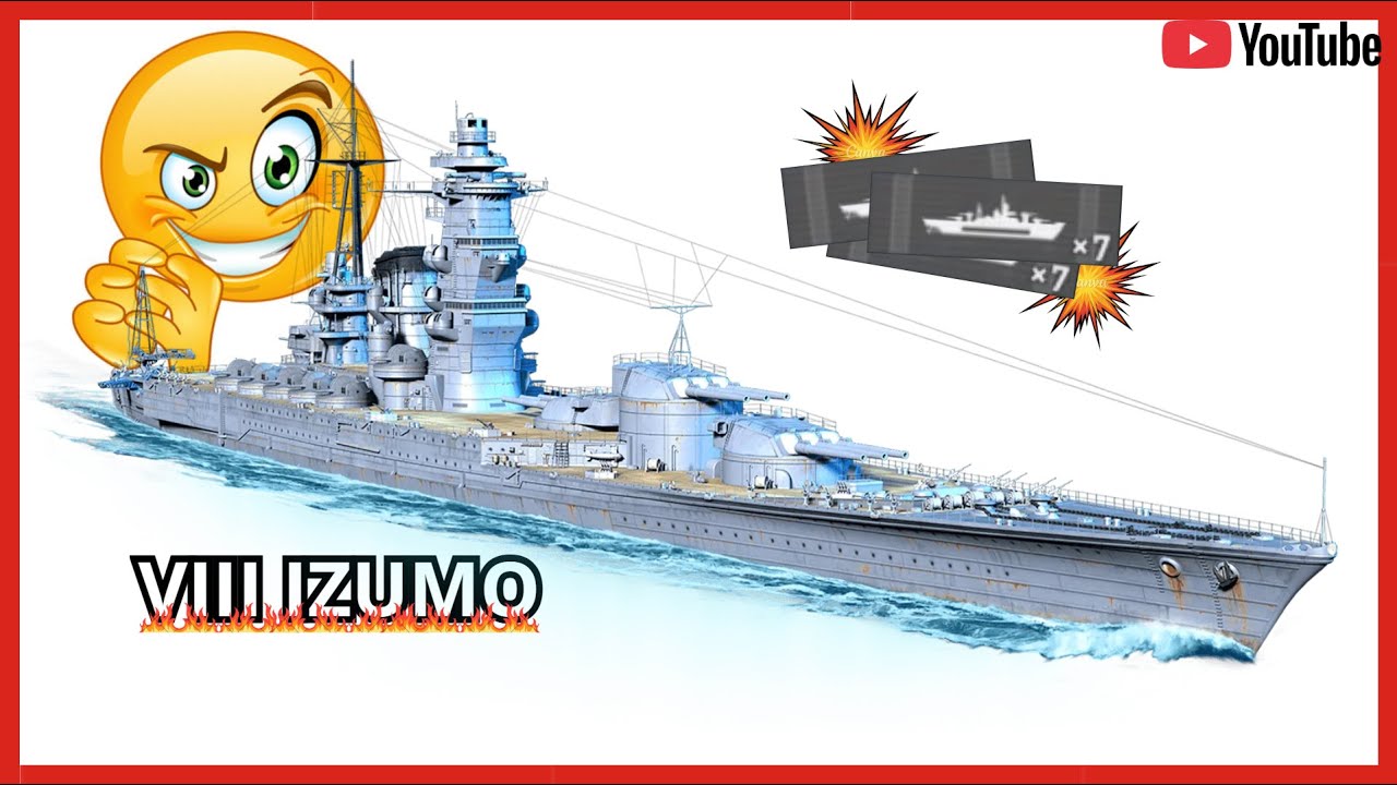 WoWs L : INSANE IZUMO gameplay PS5 (7 citadels hit)
