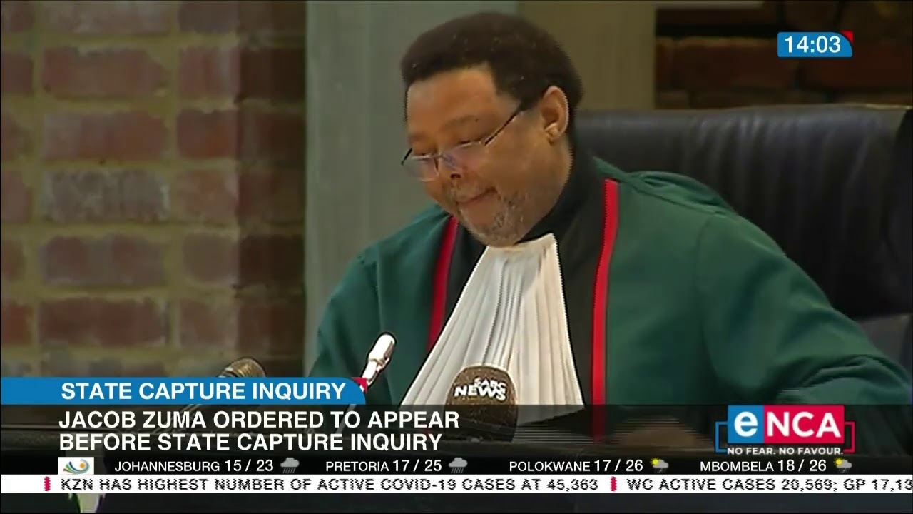 Justice Jafta says Zuma legally obligated to appear and testify