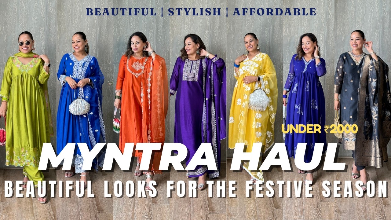САМЫЕ КРАСИВЫЕ КОМПЛЕКТЫ КУРТА ИЗ РАСПРОДАЖИ MYNTRA ДО 2000 ₹ | СКИДКИ ДО 80%