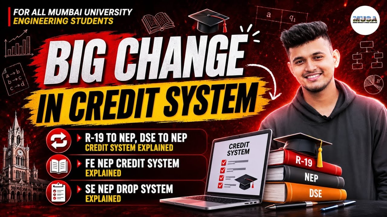 Big Changes in Mumbai University engineering rule | R-19 to NEP Credits based rule | MUSA 
