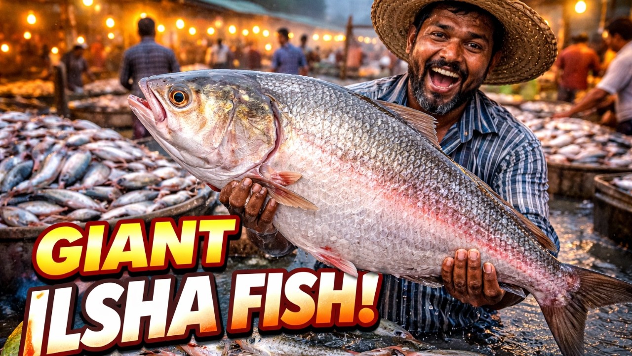 মাছের বাজারে বিশাল ইলিশ | Giant Hilsa Fish in Bangladesh
