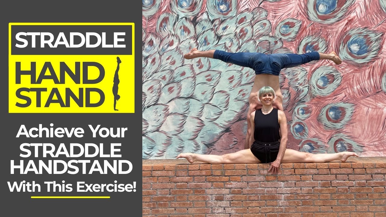Straddle Handstand Back to the Wall | Learn How to Balance Your Straddle Handstand (TUTORIAL)