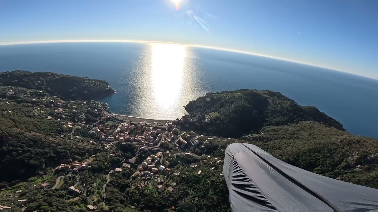 2025 12 29 Bonassola Volo fra gabbiani e stupendo tramonto