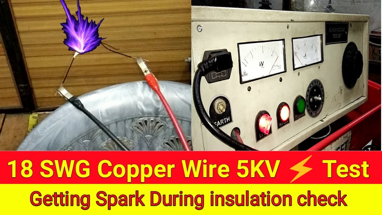 5000 Volt Passing through 2 twisting Copper wire // Transformer  3 Kv testing in Hindi