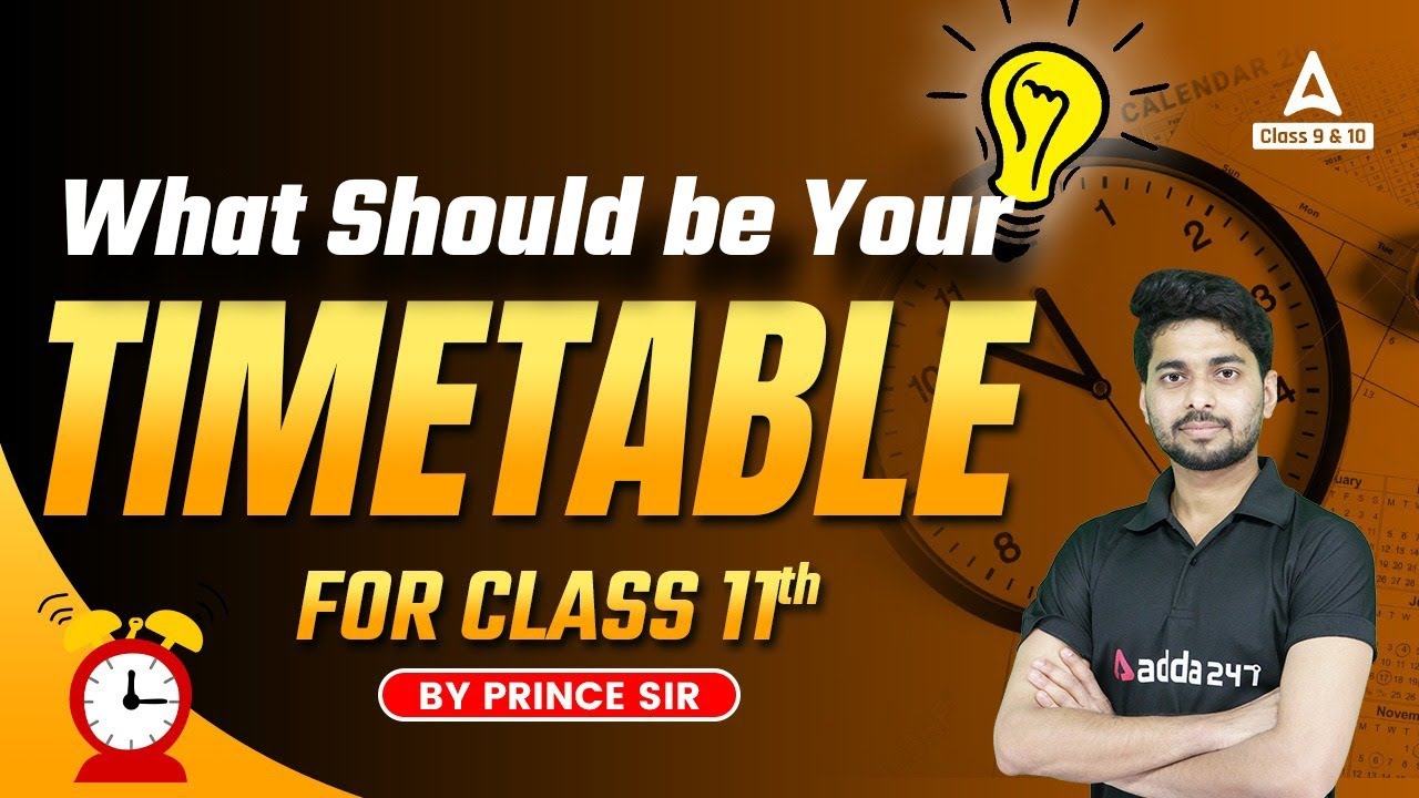 Class 11 Time Table 2023 | Best Time Table Class 11th | Best Timetable for Study