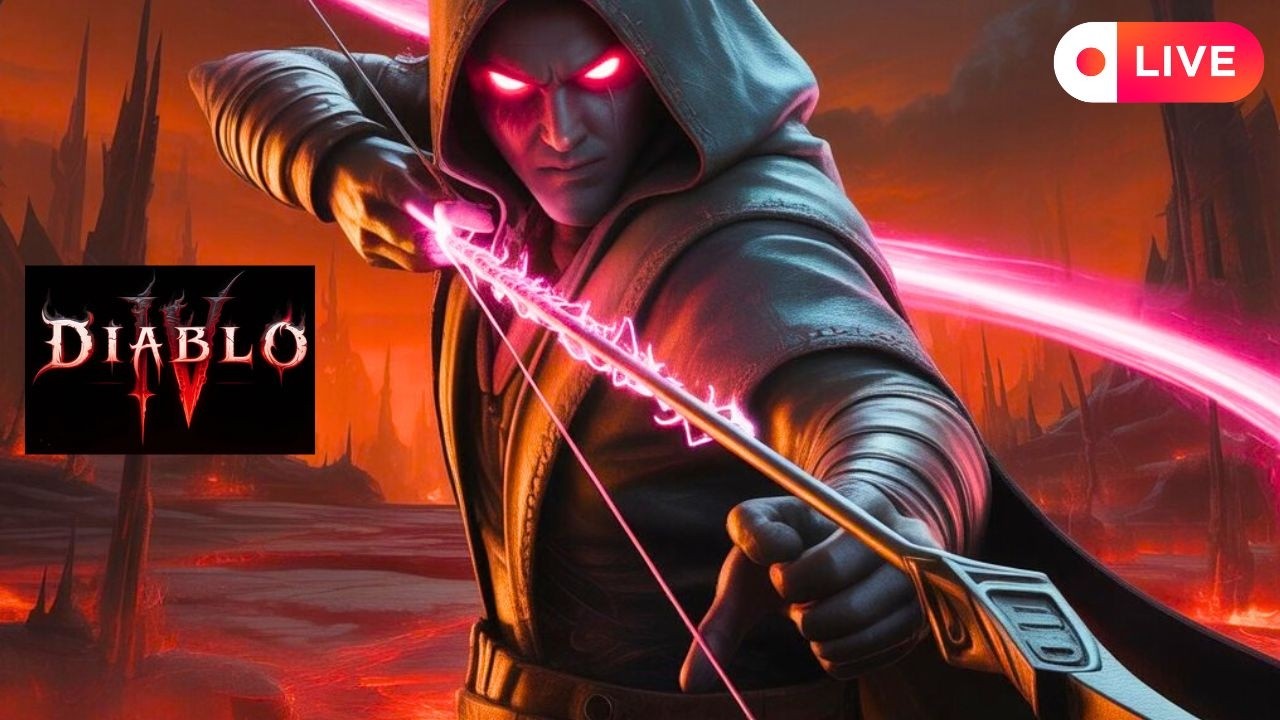 Diablo IV Livestream, Noob playing on: Hard! again!  Diablo 4 Live, hack & slay