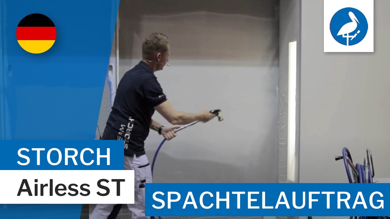 STORCH Airless ST: Unser Experte zeigt dir den Spachtelauftrag mit Airless-Technologie [DE]