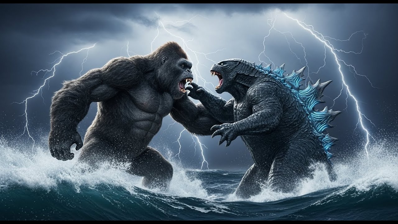 🦍🔥 King Kong vs Godzilla 🌊⚡ The Great Battle At Sea ⚔️🌊 Is This The Ultimate Fight? 💥👑