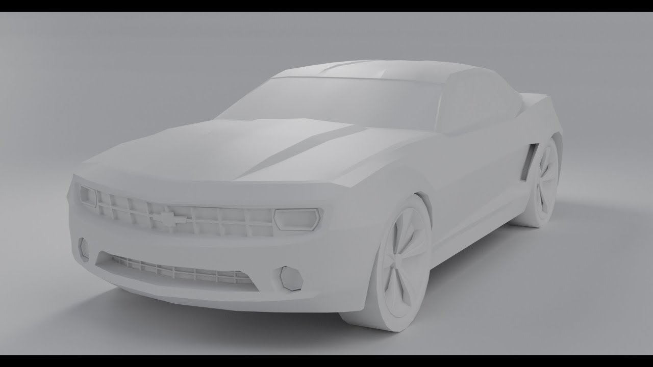 I DO A LOW POLY VEHICLE CAMARO 2010. DAY 1 / ДЕЛАЮ НИЗКОПОЛИГОНАЛЬНЫЙ АВТОМОБИЛЬ CAMARO 2010. ДЕНЬ 1