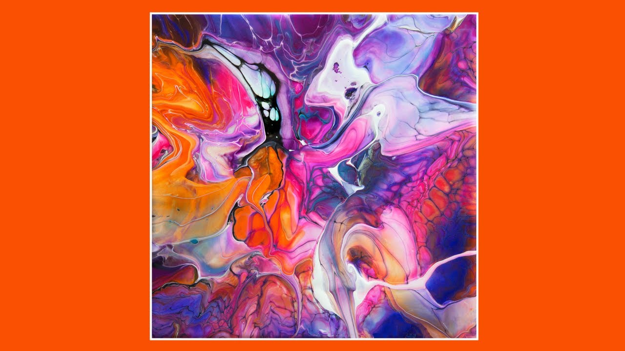 #9243 Magical Vivid Intense Colourarte Colors Scoop & Drag Fluid Acrylics 4.02.2023intuitive art