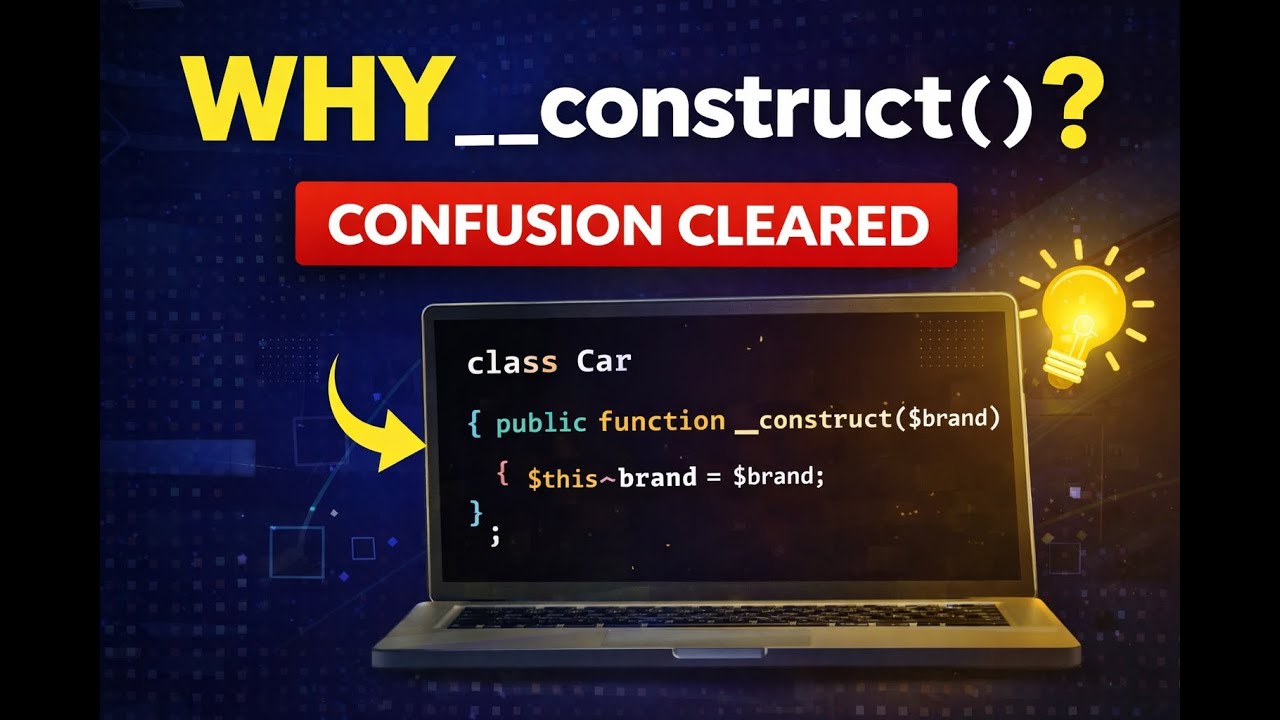 Why PHP Uses __construct()? (Real Example Explained)