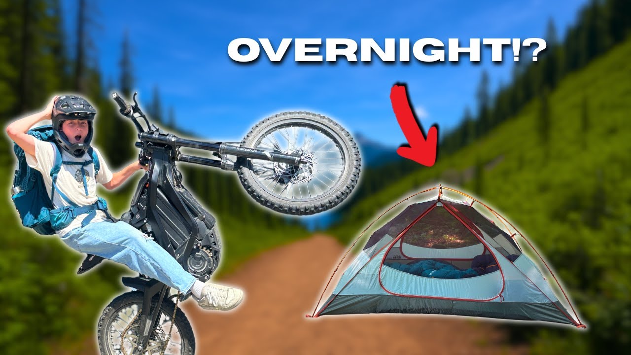 I Took My SURRON Camping in the WOODS!! | PNW E-Moto Exploration
