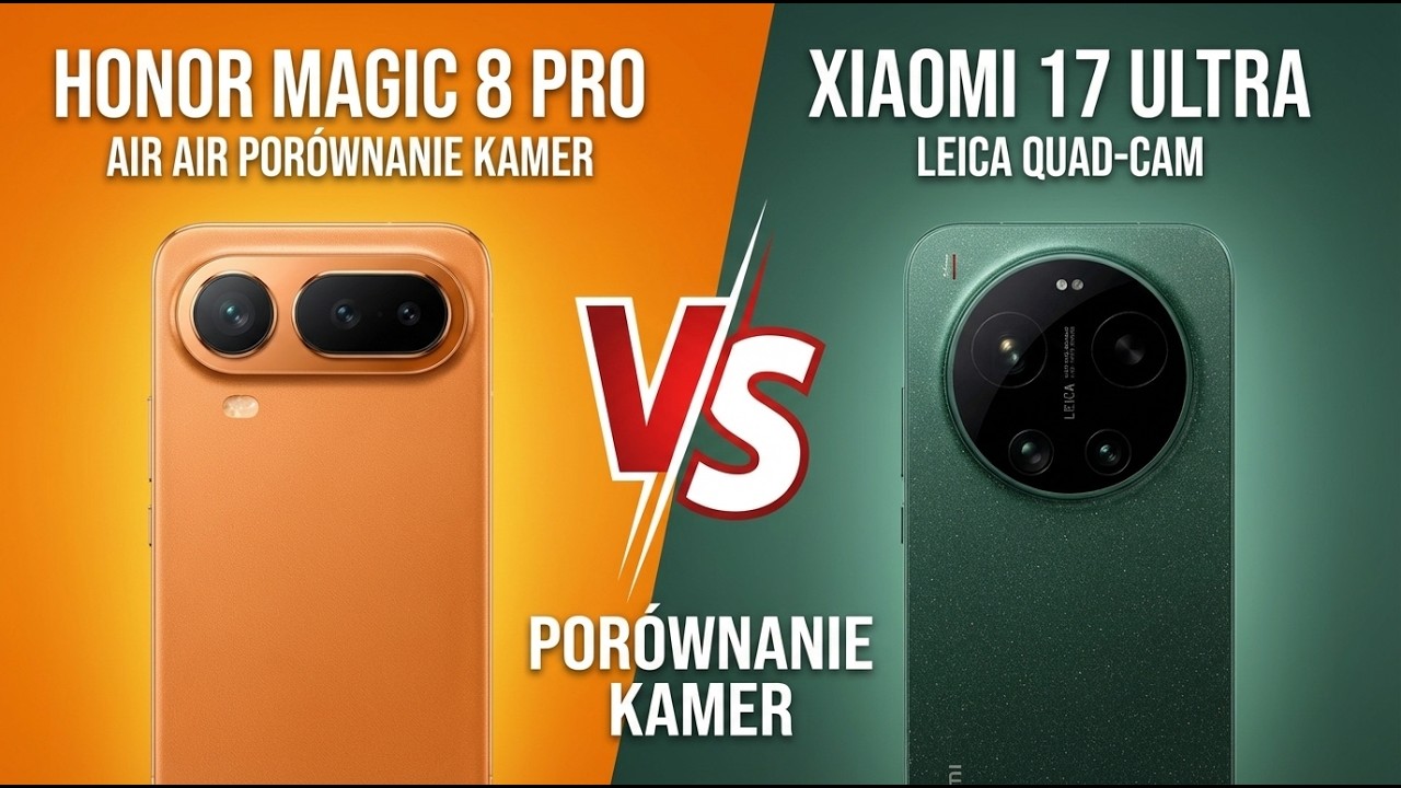 Honor Magic 8 Pro Air vs Xiaomi 17 Ultra porownanie kamer