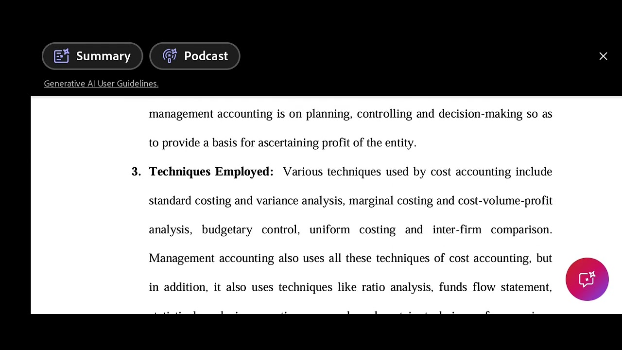 Management Accounting(ACC313) Cost Accounting System 