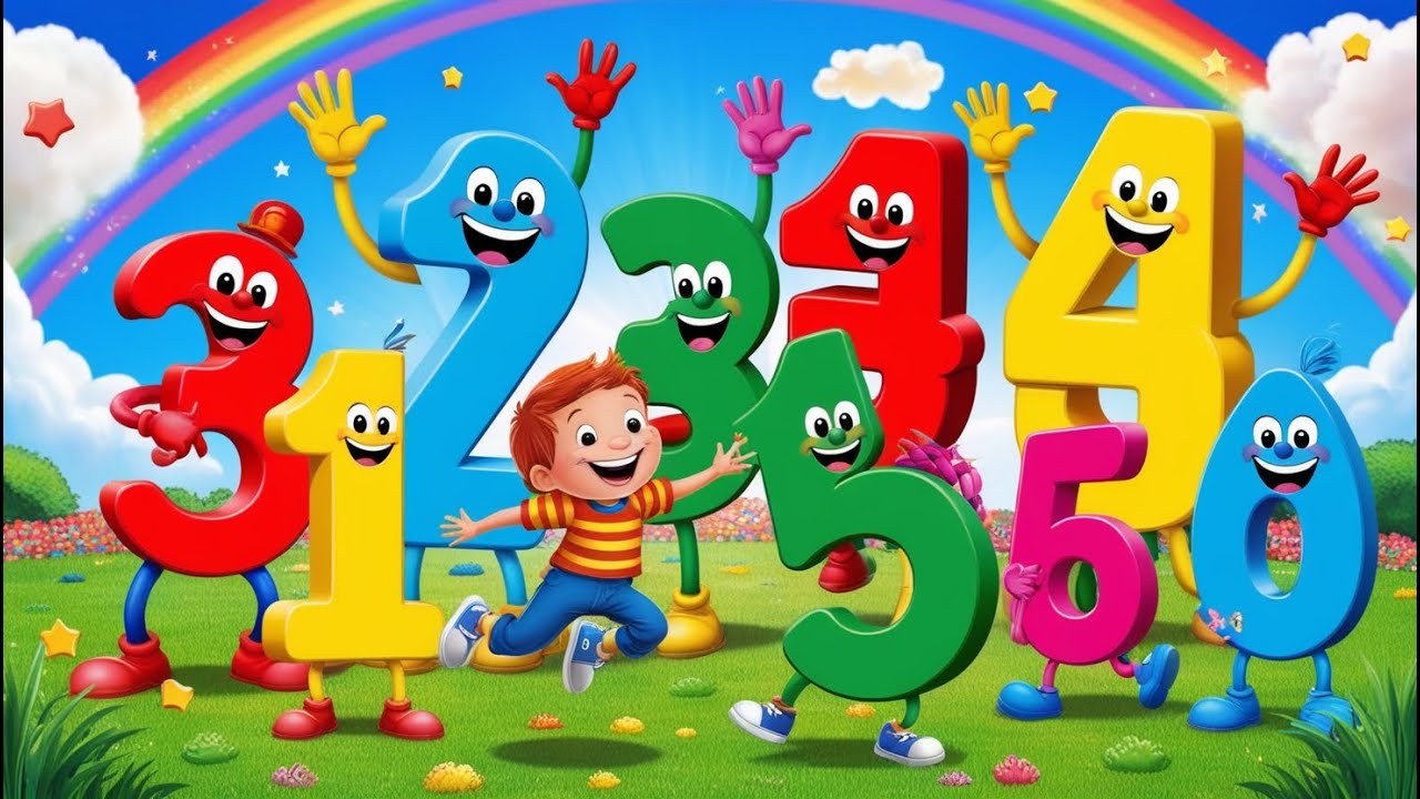 Number names & Spelling | English Phonics Rhymes | Catchy Counting Song for Kids | Educational Video
