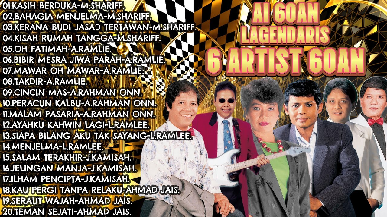FULL AI 60AN+LIRIK LAGENDARIS 6 ARTIST 60AN POP YEH YEH #ai #60an #popyehyeh @pusatmuzikalmutiara