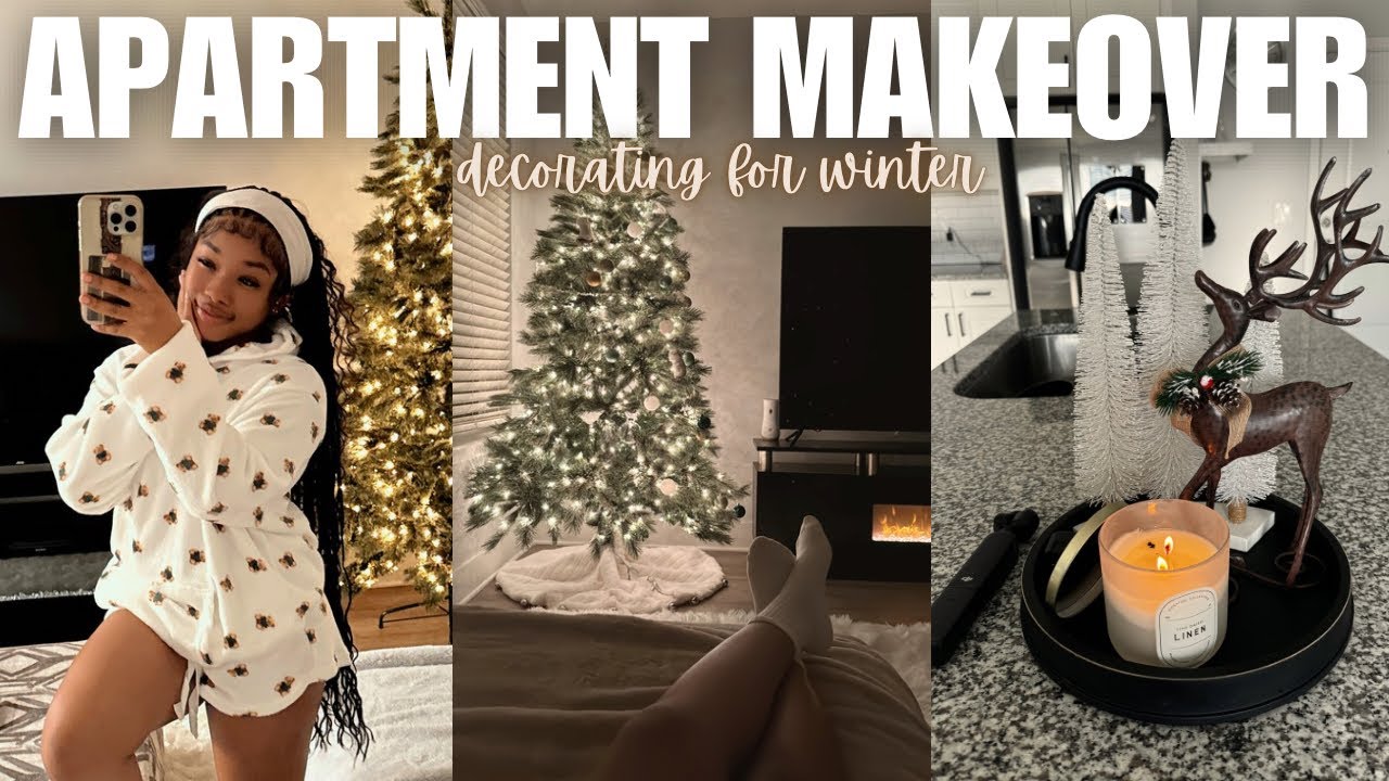 VLOGMAS: DECORATING MY APARTMENT FOR WINTER ❄️ | cozy, inspo, decor haul, *pinterest inspired* +more