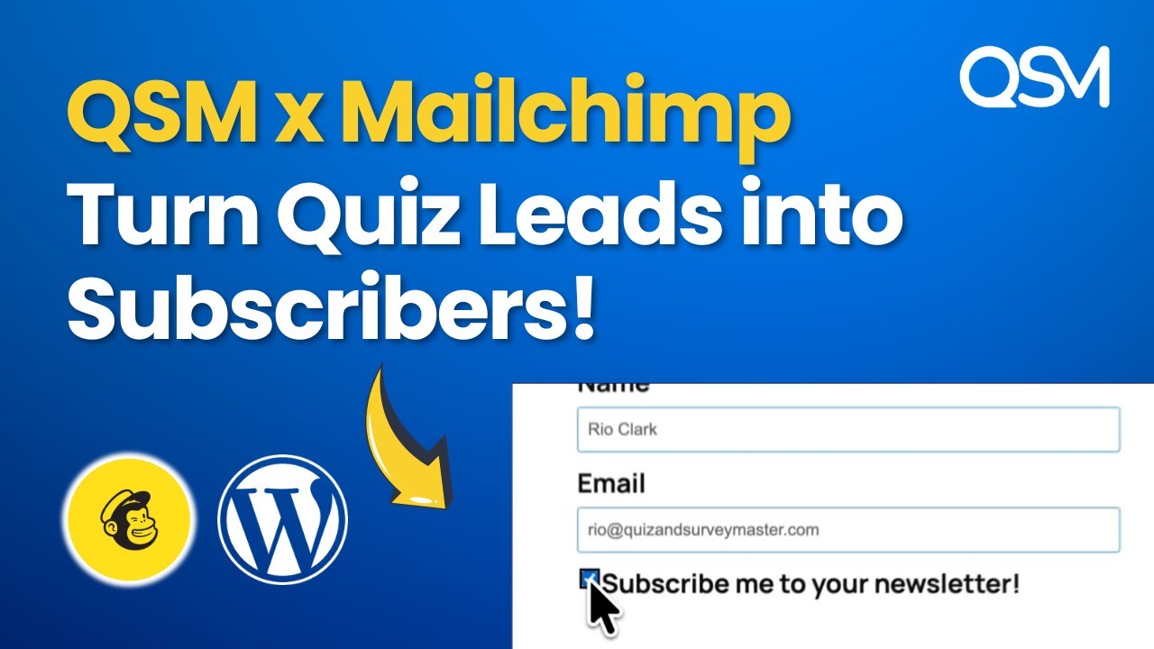 How to Connect Quiz and Survey Master with Mailchimp | Automate Your Email Marketing in WordPress