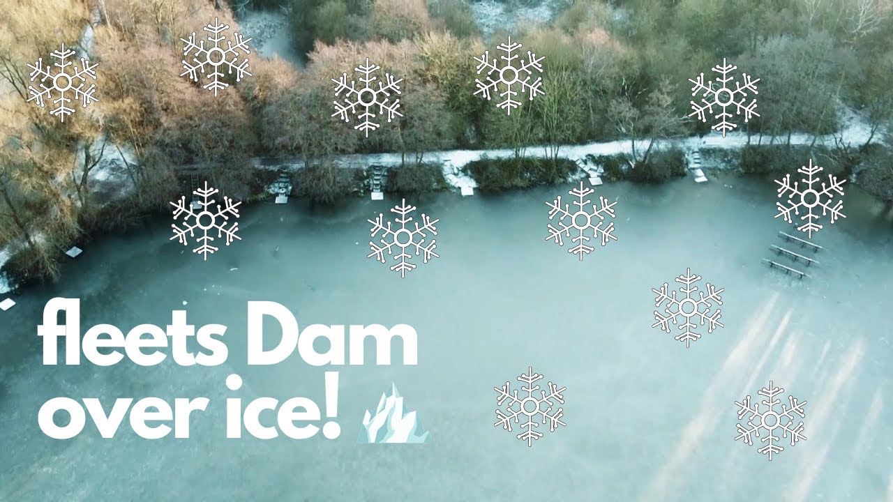 Fleets Dam Barnsley | Over Ice | Relaxing Music | Created On The Dji Mavic Mini |